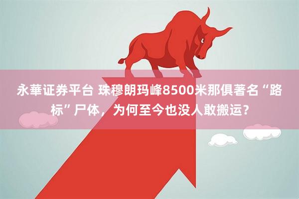 永華证券平台 珠穆朗玛峰8500米那俱著名“路标”尸体，为何至今也没人敢搬运？